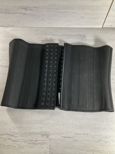 YIANNA Waist Trainer for Women Underbust 25 Steel Bonded Cincher | Black 2XL (6922780704951)